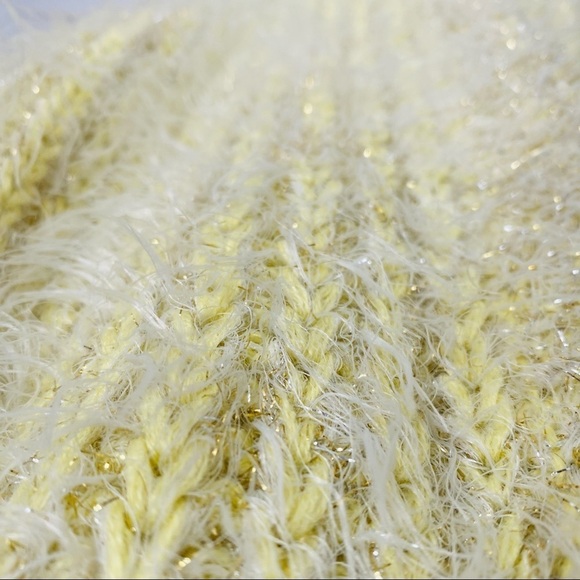 Anthropologie Larkin Shimmer Cardigan Chunky Knit Fuzzy Sweater , XS - Picture 6 of 13